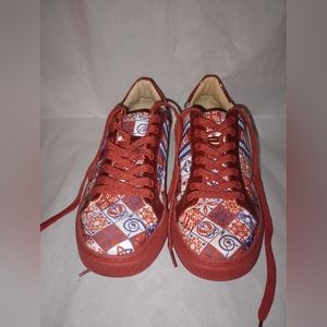 UMYOGO European Sneakers Fashion Shoes Size 39 Womens 9 Mens 6.5 Candy Apple Red